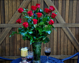A Dozen Long Stem Red Roses A Dozen Long Stem Red Roses